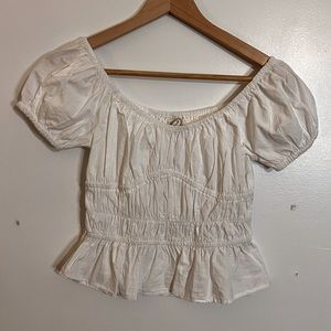 White Peasant Top NWT